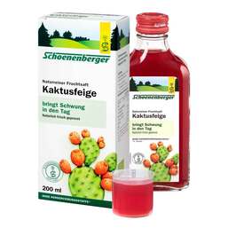 Abbildung: Kaktusfeige Saft bio Schoenenberger Saft, 200 ml PZN 05566189