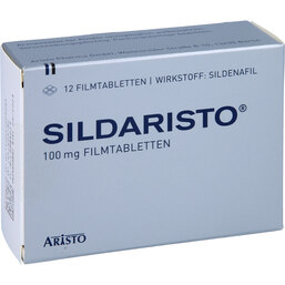 Abbildung: Sildaristo 100 mg Filmtabletten 12 St, Filmtabletten PZN 05700908