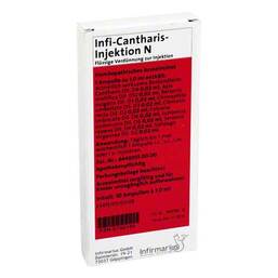 Abbildung: INFI Cantharis Injektion N Ampullen, 10X1 ml PZN 05702155