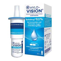 Abbildung: Hylo-Vision® Safedrop 0,1% Augentropfen 10 ml, Augentropfen PZN 05730217
