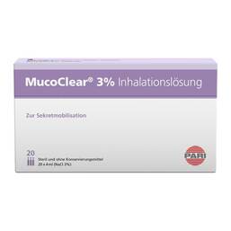 Abbildung: Mucoclear 3% Nacl Inhalationslösung Inhalationslösung, 20X4 ml PZN 05737219