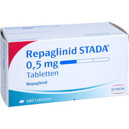 Abbildung: Repaglinid STADA 0,5 mg Tabletten 180 St, Tabletten PZN 05739951