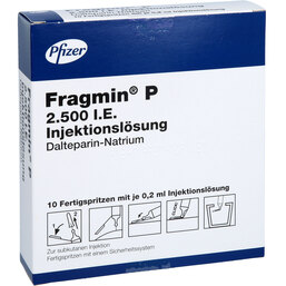 Abbildung: Fragmin 2.500 I.E. P Fertigspritze mit Sicherheitsystem 10 St, Fertigspritzen PZN 05746425