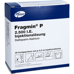 Abbildung: Fragmin 2.500 I.E. P Fertigspritze mit Sicherheitsystem 20 St, Fertigspritzen PZN 05746431