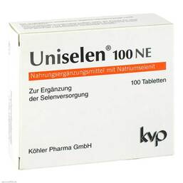 Abbildung: Uniselen 100 NE Tabletten Tabletten, 1X100 St PZN 05747519