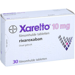 Abbildung: Xarelto 10 mg Filmtabletten 30 St, Filmtabletten PZN 05748766