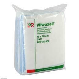 Abbildung: Vliwazell Kompressen 15x20cm unsteril 25 St, Kompressen PZN 05855574