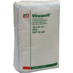 Abbildung: Vliwazell Kompressen 15x25cm unsteril 25 St, Kompressen PZN 05855580
