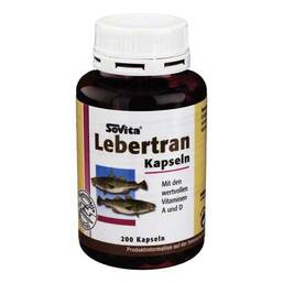 Abbildung: Lebertran Kapseln 500 mg Kapseln, 200 St PZN 05856355