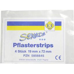 Abbildung: Senada Pflasterstrips 19x72 mm 4 St, Pflaster PZN 05856645