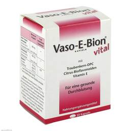 Abbildung: Vaso E Bion Vital Kapseln Kapseln, 50 St PZN 05870266