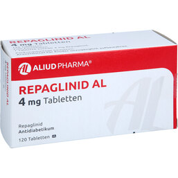 Abbildung: Repaglinid AL 4 mg Tabletten 120 St, Tabletten PZN 05875281