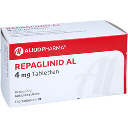 Abbildung: Repaglinid AL 4 mg Tabletten 180 St, Tabletten PZN 05875298