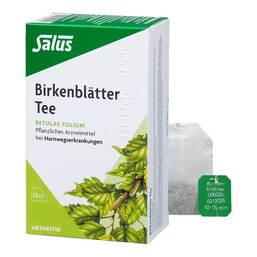 Abbildung: Birkenblätter Arzneitee Betulae folium bio Salus 15 St, Filterbeutel PZN 05877328