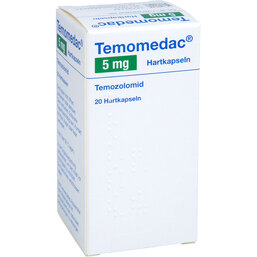 Abbildung: Temomedac 5 mg Hartkapseln 20 St, Hartkapseln PZN 05880649