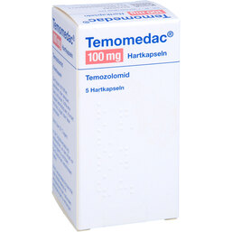 Abbildung: Temomedac 100 mg Hartkapseln 5 St, Hartkapseln PZN 05880661