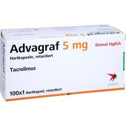 Abbildung: Advagraf 5 mg Hartkapseln retardiert 100 St, Retard-Kapseln PZN 05880744