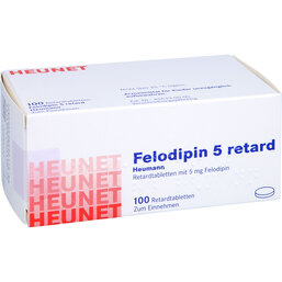 Abbildung: Felodipin 5 mg ret.Heumann Tabletten Heunet 100 St, Retard-Tabletten PZN 05888125