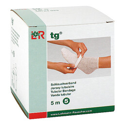 Abbildung: TG Schlauchverband weiß 5 m Größe 5 24023 1 St, Verband PZN 05893741