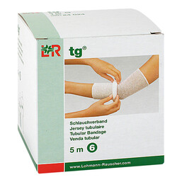 Abbildung: TG Schlauchverband weiß 5 m Größe 6 24024 1 St, Verband PZN 05893758