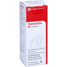 Abbildung: Tramadol AL Tropfen 30 ml, Lösung zum Einnehmen PZN 05896426