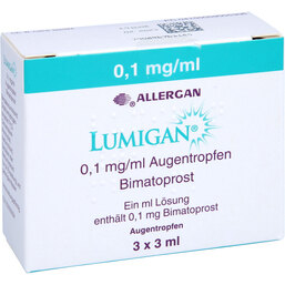 Abbildung: Lumigan 0,1 mg / ml Augentropfen 3X3 ml, Augentropfen PZN 05900530
