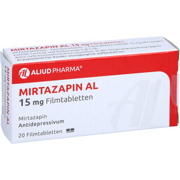 Abbildung: Mirtazapin AL 15 mg Filmtabletten 20 St, Filmtabletten PZN 05904806