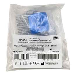 Abbildung: Würfelpessar perforiert 37 mm Größe 3 1 St PZN 05907101