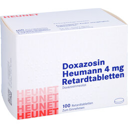 Abbildung: Doxazosin Heumann 4 mg Retardtabletten Heunet 100 St, Retard-Tabletten PZN 05909904
