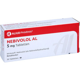 Abbildung: Nebivolol AL 5 mg Tabletten 30 St, Tabletten PZN 05919707