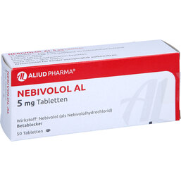 Abbildung: Nebivolol AL 5 mg Tabletten 50 St, Tabletten PZN 05919713