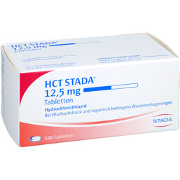 Abbildung: HCT STADA 12,5 mg Tabletten 100 St, Tabletten PZN 05919914