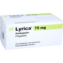 Abbildung: Lyrica 75 mg Hartkapseln 100 St, Hartkapseln PZN 05947520