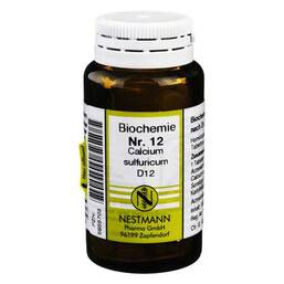 Abbildung: Biochemie 12 Calcium sulfuricum D 12 Tabletten Tabletten, 100 St PZN 05955703