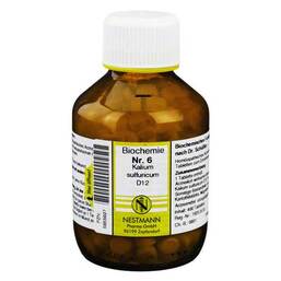 Abbildung: Biochemie 6 Kalium sulfuricum D 12 Tabletten Tabletten, 400 St PZN 05955927