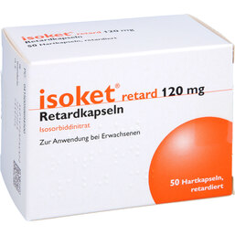 Abbildung: Isoket retard 120 mg Kapseln 50 St, Retard-Kapseln PZN 05969450