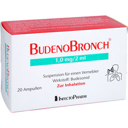 Abbildung: Budenobronch 1,0 mg / 2 ml Suspension für e.Vernebler 20X2 ml, Suspension für einen Vernebler PZN 05986750