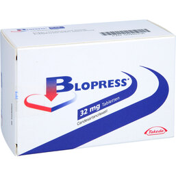 Abbildung: Blopress 32 mg Tabletten 98 St, Tabletten PZN 05992236
