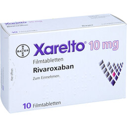 Abbildung: Xarelto 10 mg Filmtabletten 10 St, Filmtabletten PZN 05995074