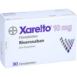 Abbildung: Xarelto 10 mg Filmtabletten 30 St, Filmtabletten PZN 05995080