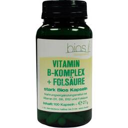Abbildung: Vitamin B Komplex + Folsäure stark Bios Kapseln Kapseln, 100 St PZN 06054617