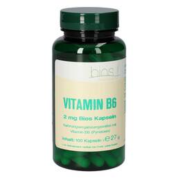 Abbildung: Vitamin B6 2 mg Bios Kapseln 100 St, Kapseln PZN 06054787