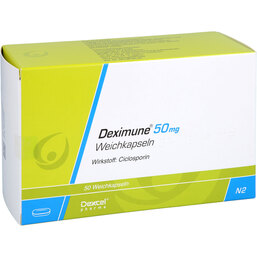 Abbildung: Deximune 50 mg Weichkapseln 50 St, Weichkapseln PZN 06056361