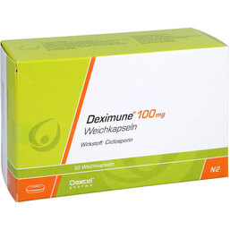 Abbildung: Deximune 100 mg Weichkapseln 50 St, Weichkapseln PZN 06056438