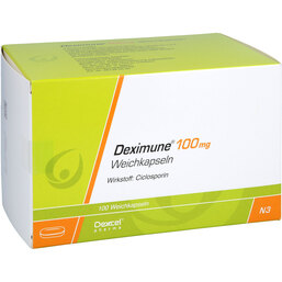 Abbildung: Deximune 100 mg Weichkapseln 100 St, Weichkapseln PZN 06056473