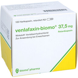 Abbildung: Venlafaxin biomo 37,5 mg Retardkapseln 100 St, Retard-Kapseln PZN 06060049