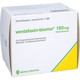 Abbildung: Venlafaxin biomo 150 mg Retardkapseln 100 St, Retard-Kapseln PZN 06060109