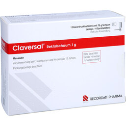 Abbildung: Claversal Rektalschaum 1g Dosierschaum 70 g, Rektalschaum PZN 06063993