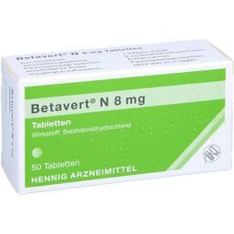 Abbildung: Betavert N 8 mg Tabletten 50 St, Tabletten PZN 06064745