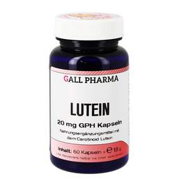 Abbildung: Lutein 20 mg Kapseln 60 St, Kapseln PZN 06075269